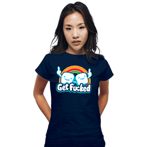 Secret_Shirts Fitted Shirts, Woman / Small / Navy Get Effed
