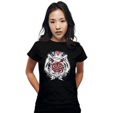 Load image into Gallery viewer, Shirts Fitted Shirts, Woman / Small / Black Forest Spirit Protector
