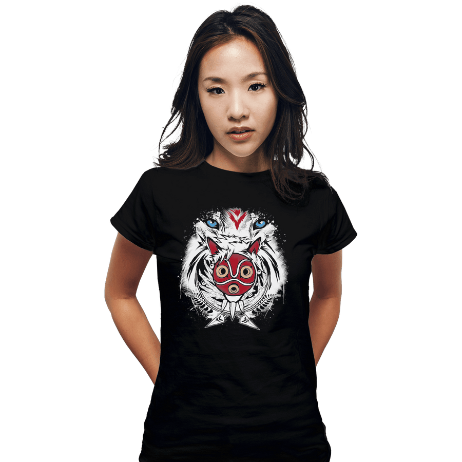 Shirts Fitted Shirts, Woman / Small / Black Forest Spirit Protector