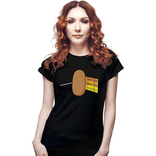 Shirts Fitted Shirts, Woman / Small / Black Dark Side Of The Tater