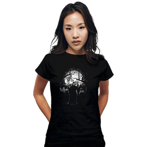 Shirts Fitted Shirts, Woman / Small / Black Moonlight Ghost