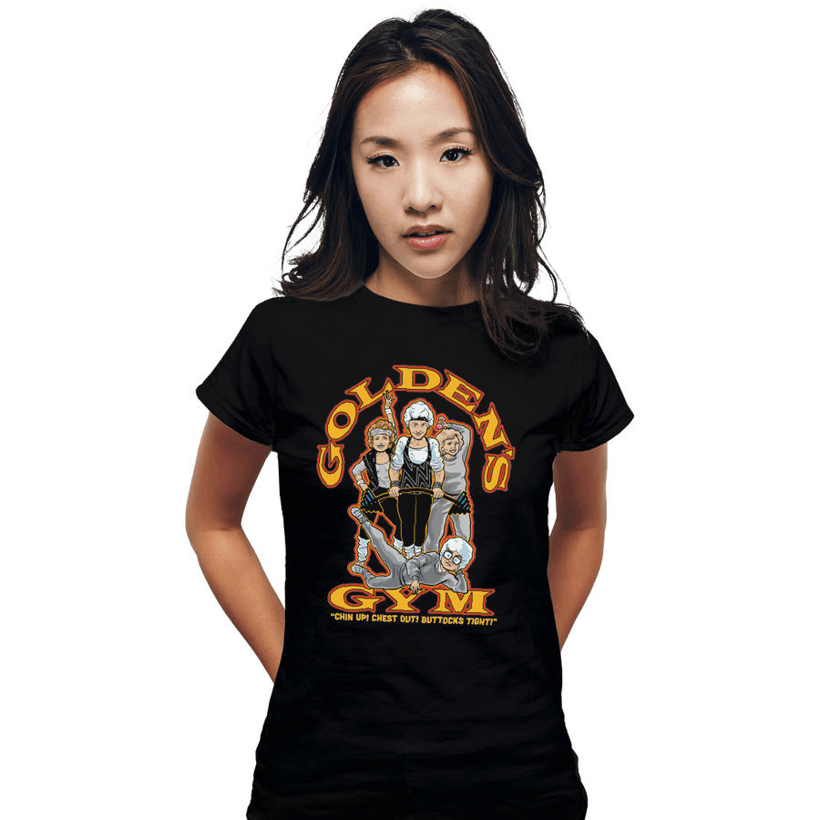 Shirts Fitted Shirts, Woman / Small / Black Golden's Gym