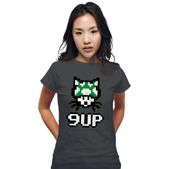 Shirts Fitted Shirts, Woman / Small / Charcoal 9UP