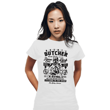 Load image into Gallery viewer, Daily_Deal_Shirts Fitted Shirts, Woman / Small / White Bounty Butcher
