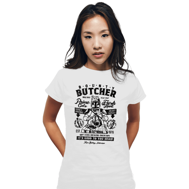 Daily_Deal_Shirts Fitted Shirts, Woman / Small / White Bounty Butcher