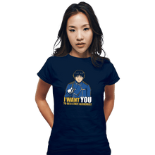 Load image into Gallery viewer, Shirts Fitted Shirts, Woman / Small / Navy Uncle Roy
