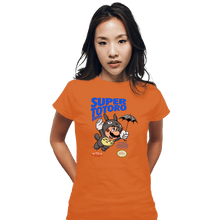 Load image into Gallery viewer, Shirts Fitted Shirts, Woman / Small / Orange Super Totoro Bros
