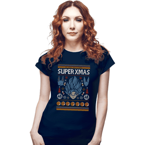 Shirts Fitted Shirts, Woman / Small / Navy Super Xmas