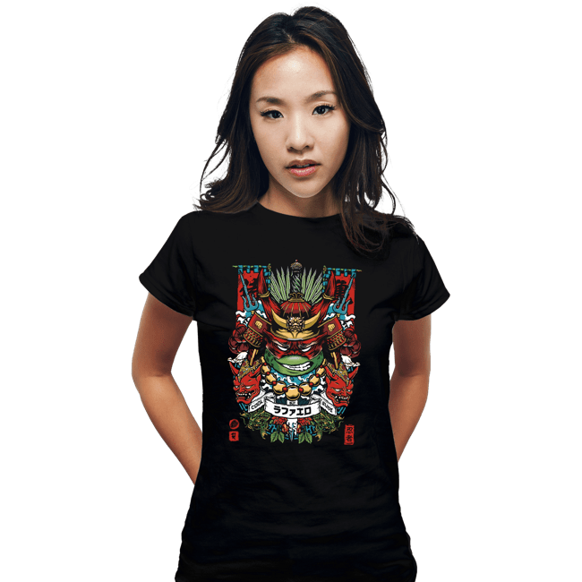 Daily_Deal_Shirts Fitted Shirts, Woman / Small / Black Samurai Raph