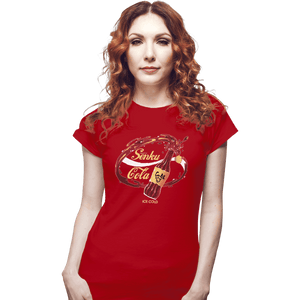 Shirts Fitted Shirts, Woman / Small / Red Senku Cola
