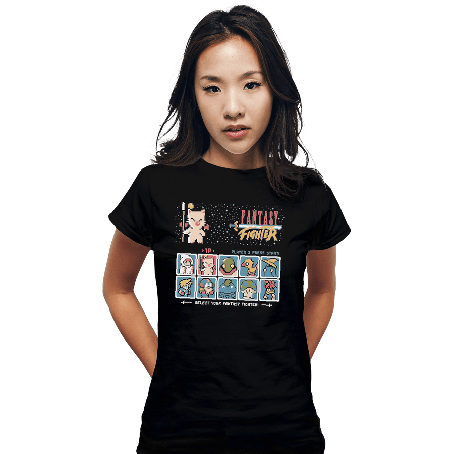 Shirts Fitted Shirts, Woman / Small / Black Fantasy Fighter