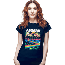 Load image into Gallery viewer, Shirts Fitted Shirts, Woman / Small / Navy Visit Asgard
