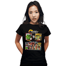 Load image into Gallery viewer, Daily_Deal_Shirts Fitted Shirts, Woman / Small / Black Fight Night
