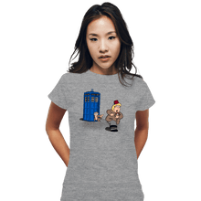 Load image into Gallery viewer, Shirts Fitted Shirts, Woman / Small / Sports Grey The Tardis Monkey

