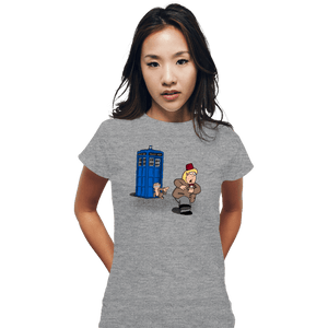 Shirts Fitted Shirts, Woman / Small / Sports Grey The Tardis Monkey