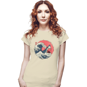 Daily_Deal_Shirts Fitted Shirts, Woman / Small / White The Great Shark