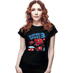 Secret_Shirts Fitted Shirts, Woman / Small / Black Super Spider Bros