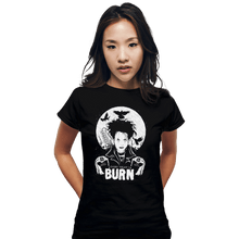 Load image into Gallery viewer, Shirts Fitted Shirts, Woman / Small / Black Burn
