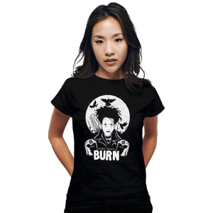 Shirts Fitted Shirts, Woman / Small / Black Burn