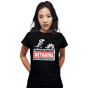 Daily_Deal_Shirts Fitted Shirts, Woman / Small / Black Betrayal Warning