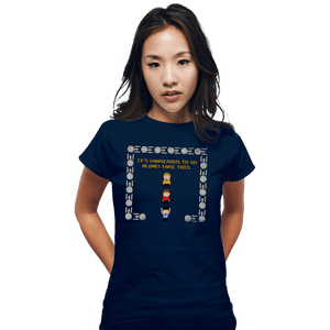 Secret_Shirts Fitted Shirts, Woman / Small / Navy Redshirt Zelda!