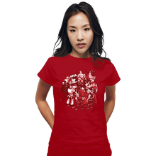 Load image into Gallery viewer, Shirts Fitted Shirts, Woman / Small / Red SNK
