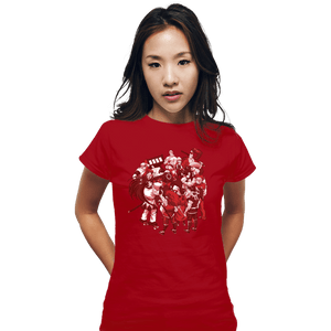 Shirts Fitted Shirts, Woman / Small / Red SNK