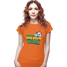 Load image into Gallery viewer, Secret_Shirts Fitted Shirts, Woman / Small / Orange Paimon And Friends!
