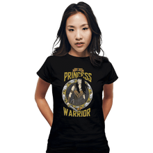 Load image into Gallery viewer, Shirts Fitted Shirts, Woman / Small / Black Princess and a Warrior
