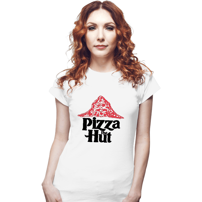 Secret_Shirts Fitted Shirts, Woman / Small / White Pizza-The-Hut