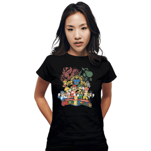 Shirts Fitted Shirts, Woman / Small / Black Mushroom Rangers