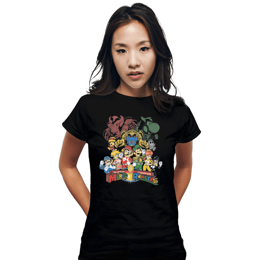 Shirts Fitted Shirts, Woman / Small / Black Mushroom Rangers