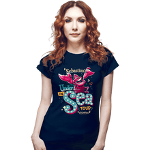 Load image into Gallery viewer, Daily_Deal_Shirts Fitted Shirts, Woman / Small / Navy Under The Sea Tour

