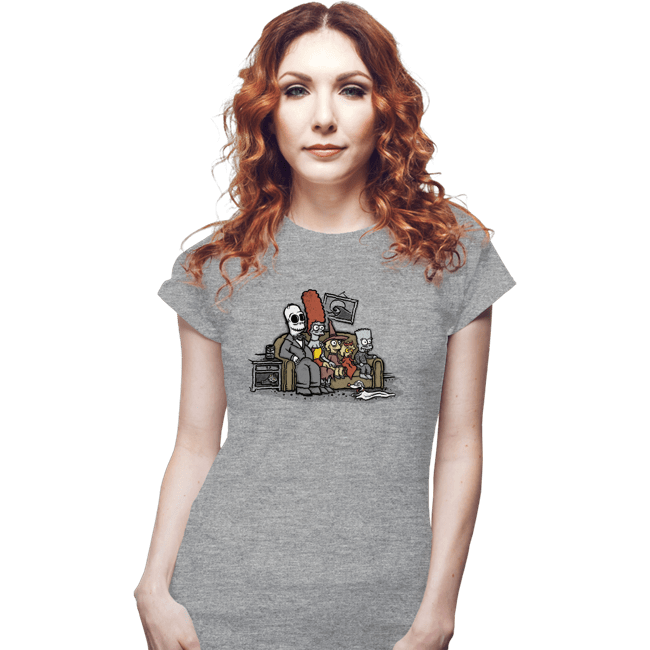 Daily_Deal_Shirts Fitted Shirts, Woman / Small / Sports Grey The Skellingtons