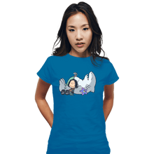 Load image into Gallery viewer, Secret_Shirts Fitted Shirts, Woman / Small / Sapphire Friend Not Nom Nom
