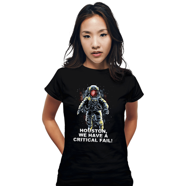 Secret_Shirts Fitted Shirts, Woman / Small / Black Critical Fail