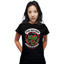 Load image into Gallery viewer, Shirts Fitted Shirts, Woman / Small / Black Frog Brothers Comics
