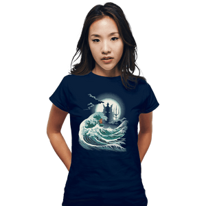 Shirts Fitted Shirts, Woman / Small / Navy The Wave Of Atlantis