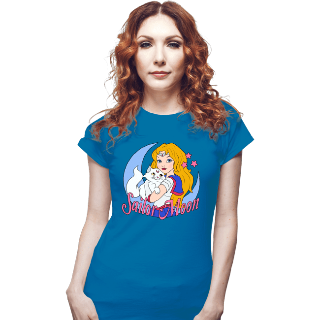 Daily_Deal_Shirts Fitted Shirts, Woman / Small / Sapphire Sailor Moon USA