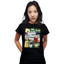 Load image into Gallery viewer, Shirts Fitted Shirts, Woman / Small / Black Grand Theft Ball Z

