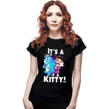 Load image into Gallery viewer, Shirts Fitted Shirts, Woman / Small / Black It&#39;s a Kitty
