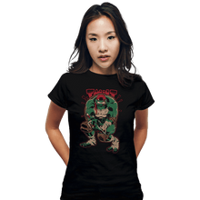 Load image into Gallery viewer, Daily_Deal_Shirts Fitted Shirts, Woman / Small / Black Dark Ninja Returns
