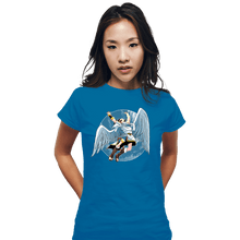 Load image into Gallery viewer, Shirts Fitted Shirts, Woman / Small / Sapphire Led Icarus
