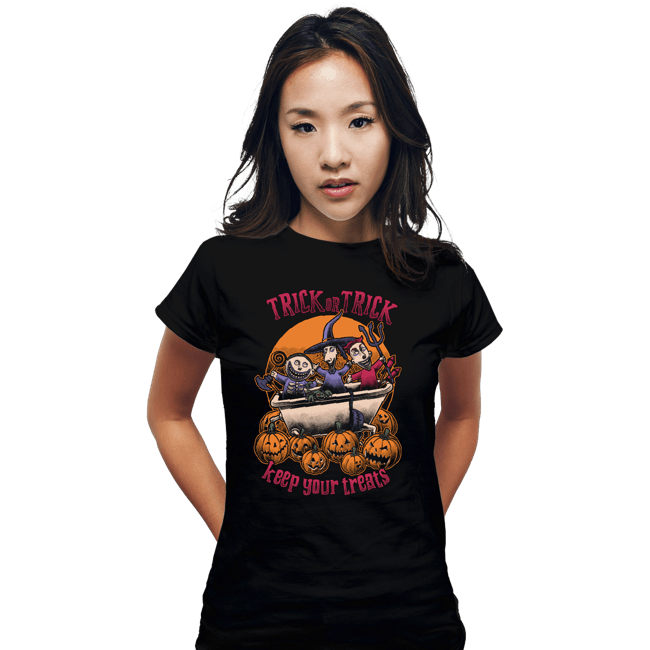 Daily_Deal_Shirts Fitted Shirts, Woman / Small / Black Keep Your Treats!