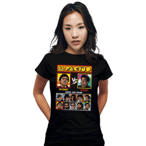 Shirts Fitted Shirts, Woman / Small / Black Pacino Fighter