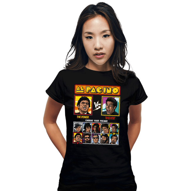 Shirts Fitted Shirts, Woman / Small / Black Pacino Fighter