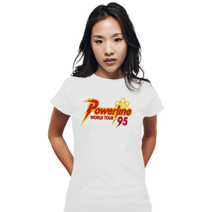 Daily_Deal_Shirts Fitted Shirts, Woman / Small / White Powerline Tour 95
