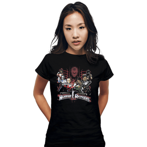 Shirts Fitted Shirts, Woman / Small / Black Mighty Morbid Horror Rangers