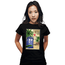 Load image into Gallery viewer, Daily_Deal_Shirts Fitted Shirts, Woman / Small / Black TARDIS In Egypt
