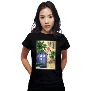 Daily_Deal_Shirts Fitted Shirts, Woman / Small / Black TARDIS In Egypt